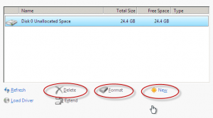 delete the hard drive partition delete the hard drive partition