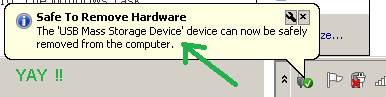 safe to remove device